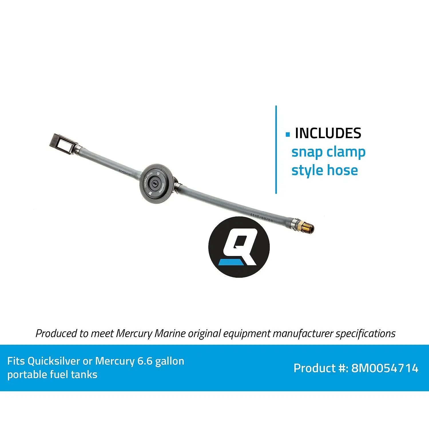 Quicksilver 8M0054714 Fuel Tank Connection w/ Fuel Demand Valve - Image 6