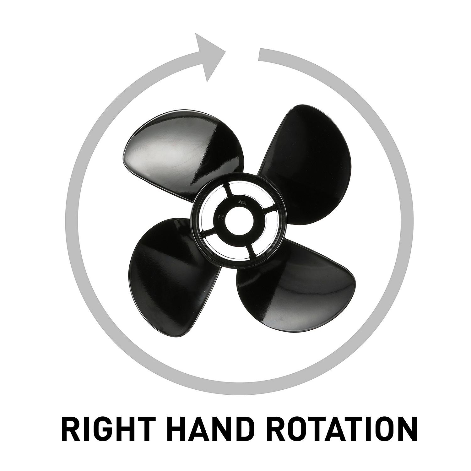 Quicksilver Nemesis 4-Blade Aluminum Propeller, 14" Diameter x 17" Pitch, Right Hand Rotation - Image 6