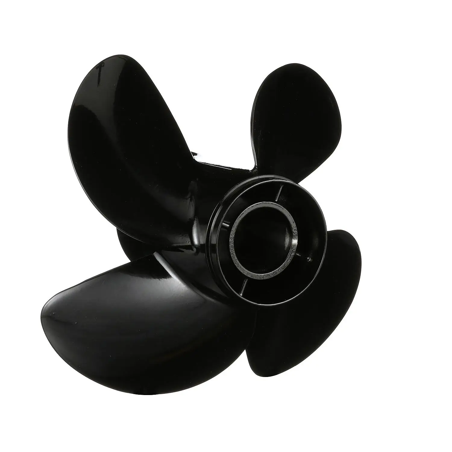 Quicksilver Nemesis 4-Blade Aluminum Propeller, 14″ Diameter x 21″ Pitch, Right Hand Rotation