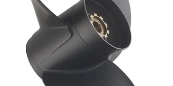 Mercury Black Max 854342A45 3-Blade Aluminum Propeller, 14″ Diameter x 10″ Pitch, Right-Hand Rotation