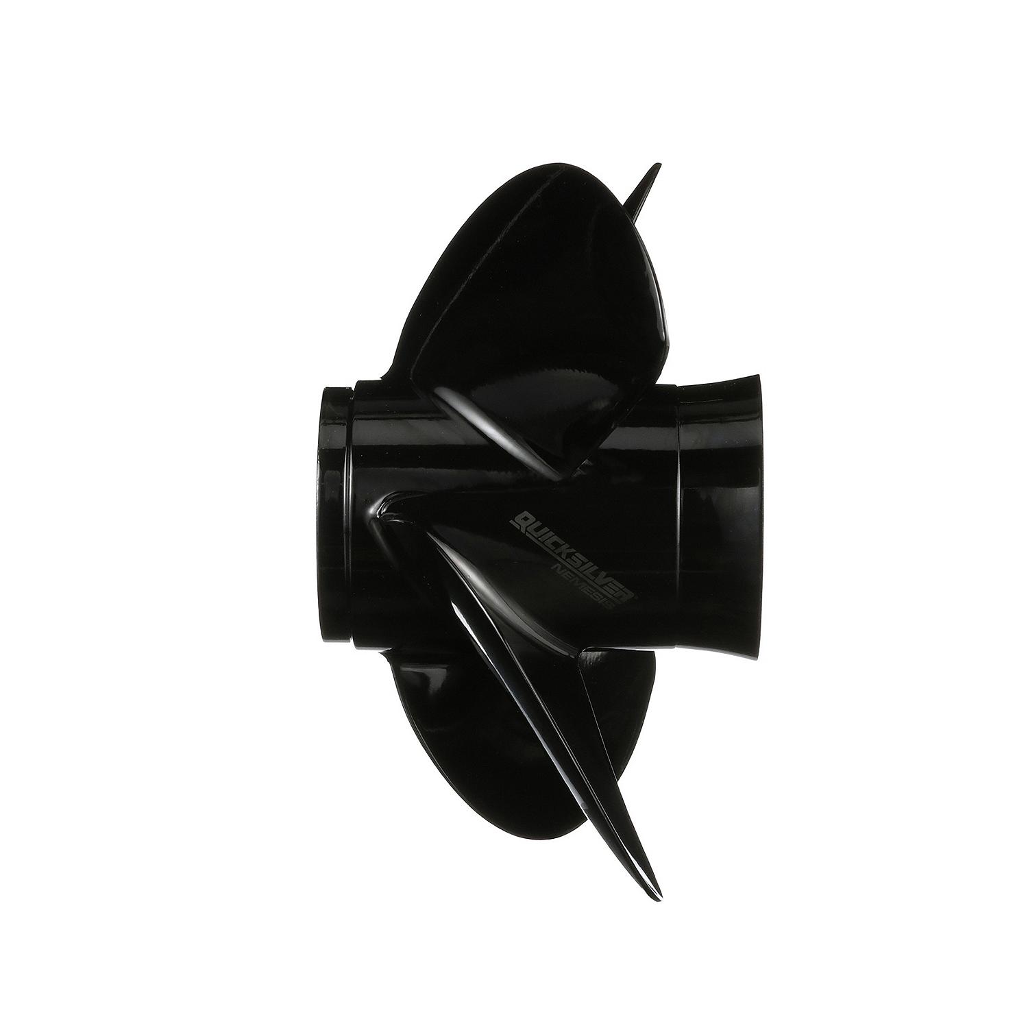 Quicksilver Nemesis 4-Blade Aluminum Propeller, 14" Diameter x 21" Pitch, Right Hand Rotation - Image 5