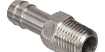 Quicksilver 8M0058419 Stainless Steel Fuel Tank 1/4″ NPT Thread Fitting w/ 5/16″ (8mm) Barb