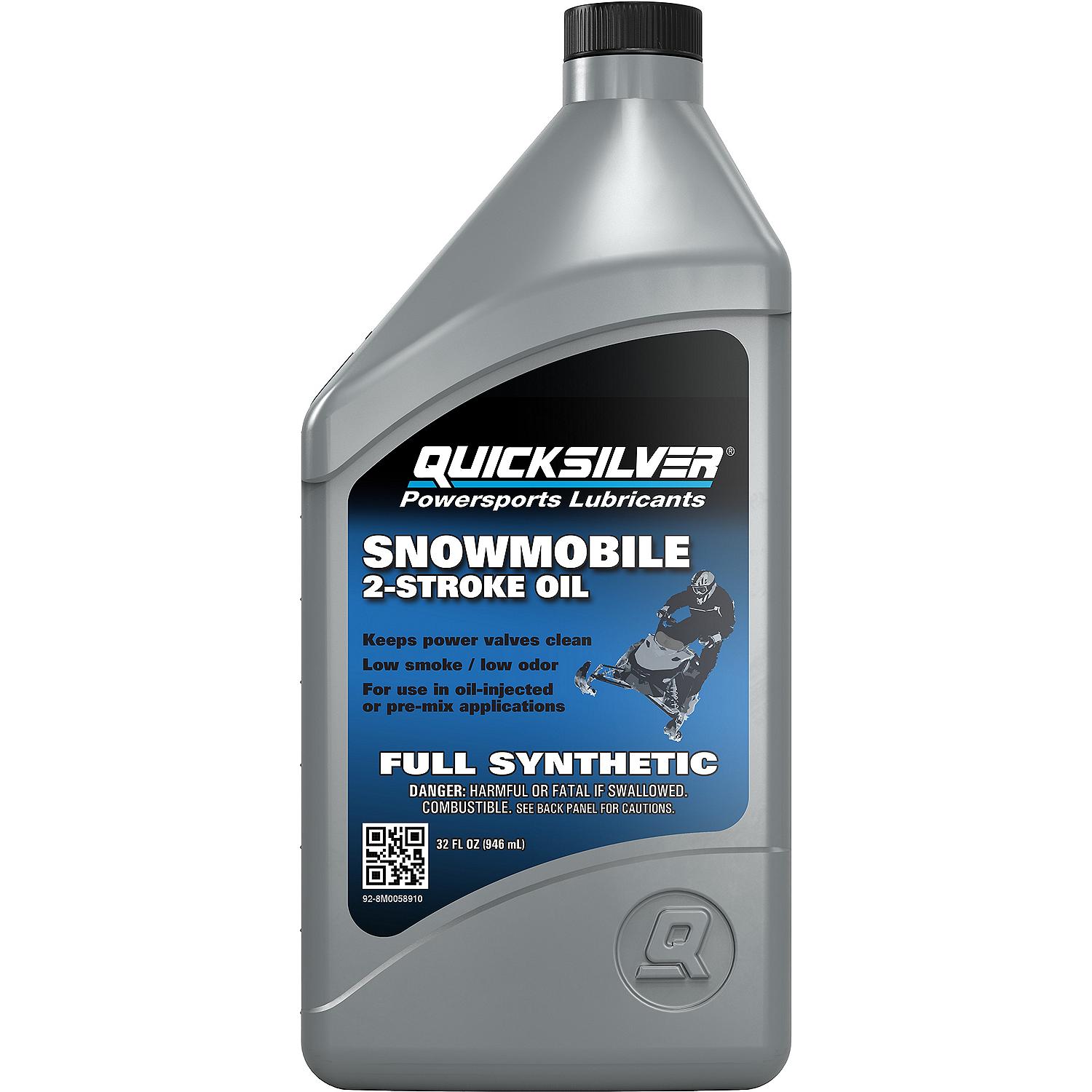 Quicksilver 8M0058910 Full Synthetic 2-Stroke Snowmobile Oil, 1 Qt. - Image 5