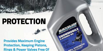 Quicksilver 8M0058912 Full Synthetic 2-Stroke Snowmobile Oil, 1 Gallon