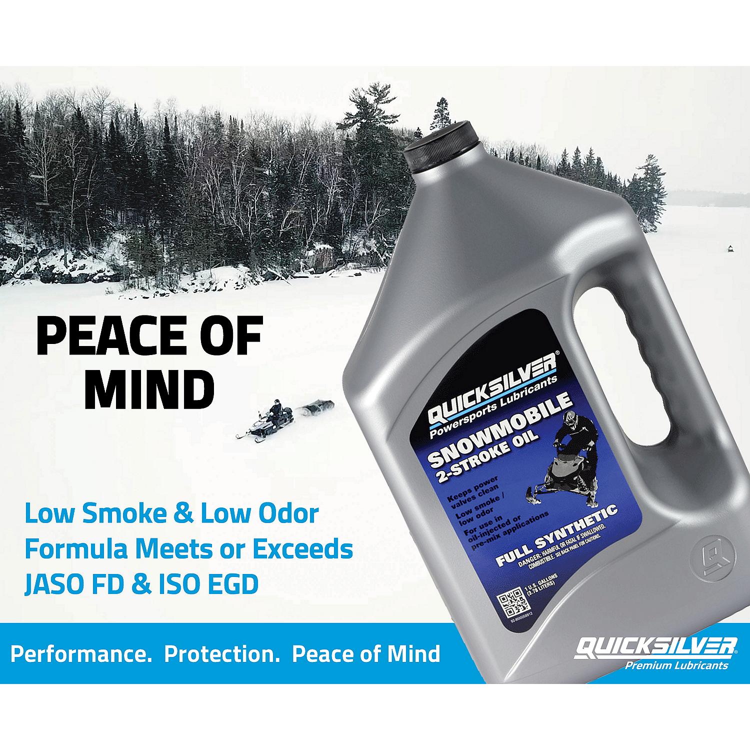 Quicksilver 8M0058912 Full Synthetic 2-Stroke Snowmobile Oil, 1 Gallon - Image 5