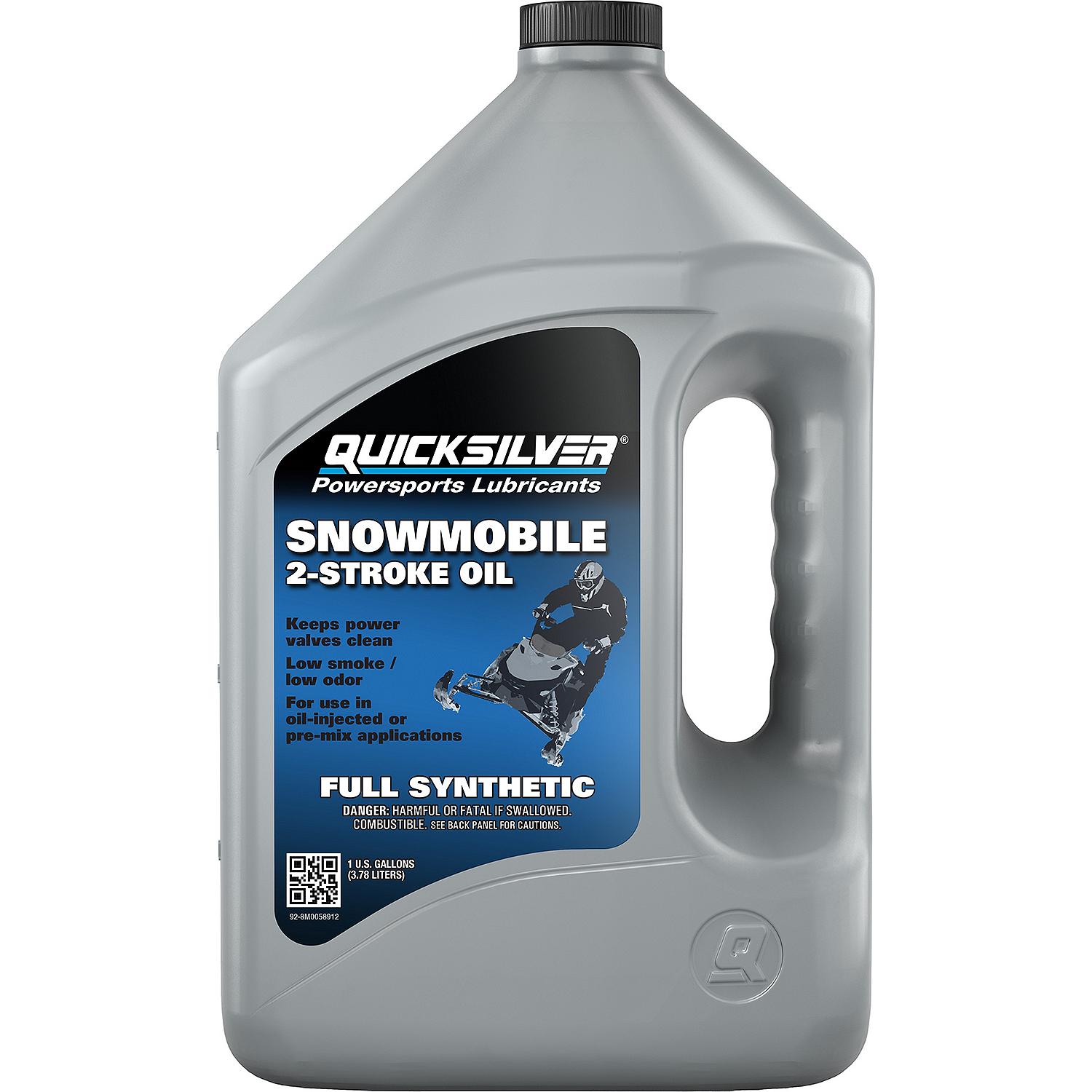 Quicksilver 8M0058912 Full Synthetic 2-Stroke Snowmobile Oil, 1 Gallon - Image 2