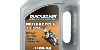 Quicksilver 10W-40 4-Stroke Full Synthetic Motorcycle Oil, 1 Gallon