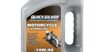 Quicksilver 10W-40 4-Stroke Full Synthetic Motorcycle Oil, 1 Gallon