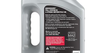 Quicksilver 20W-50 4-Stroke Full Synthetic Motorcycle Oil, 1 Gallon