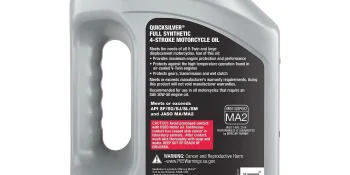 Quicksilver 20W-50 4-Stroke Full Synthetic Motorcycle Oil, 1 Gallon