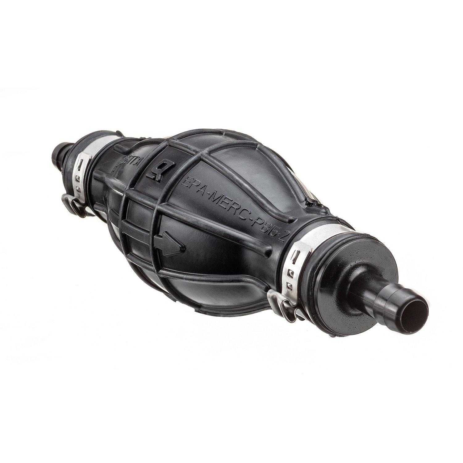 Quicksilver 8M0061875 Primer Bulb w/ 2 Hose Clamps for 5/16 In. (8mm) Fuel Lines