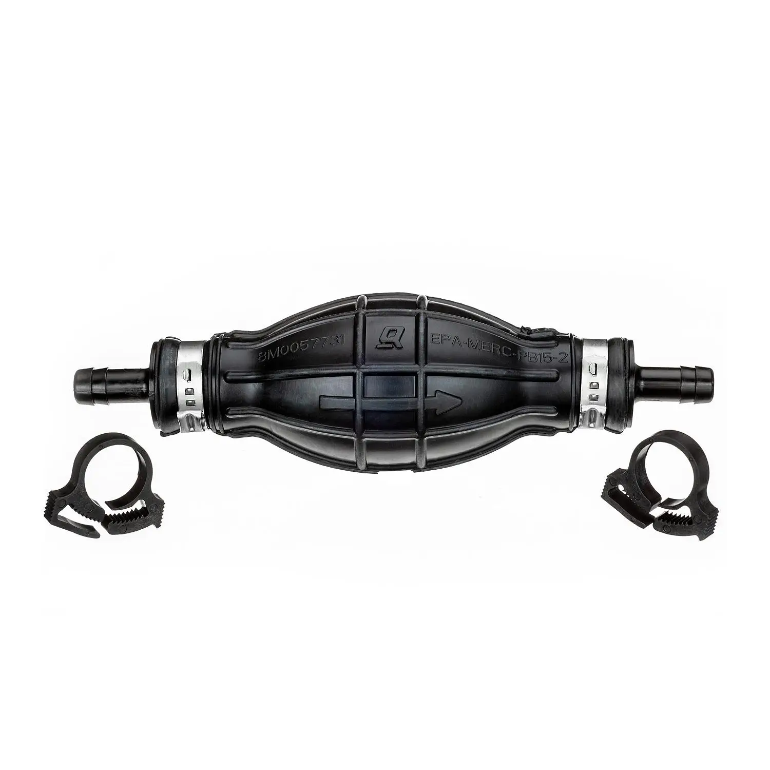 Quicksilver 8M0061875 Primer Bulb w/ 2 Hose Clamps for 5/16 In. (8mm) Fuel Lines - Image 3