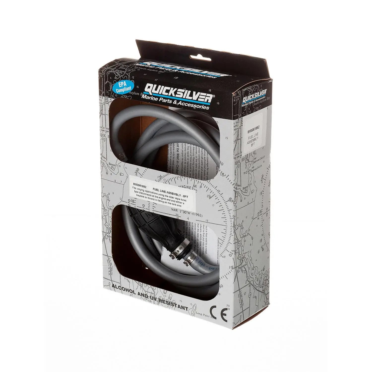 Quicksilver 8M0061882 Fuel Line Assembly, 8 Ft. Long w/ Primer Bulb - Image 3