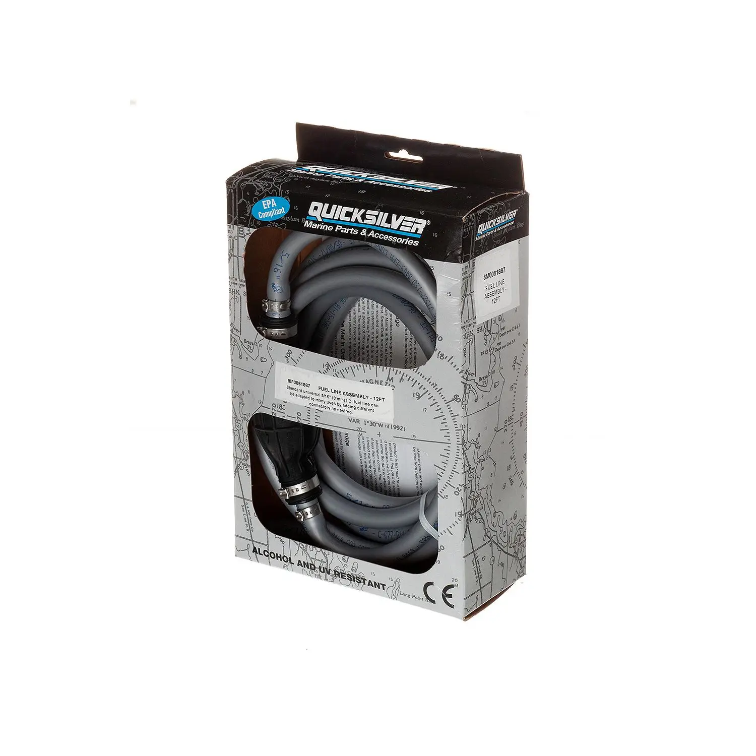 Quicksilver 8M0061887 Fuel Line Assembly, 12 Ft. Long w/ Primer Bulb - Image 4