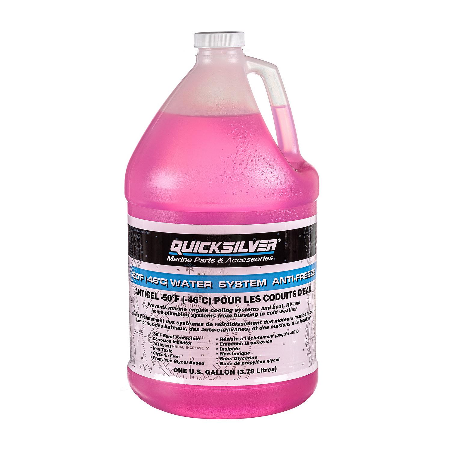 Quicksilver 8M0073196 Water System Anti-Freeze, Burst Protection -50 Degrees F, 1 Gallon - Image 3
