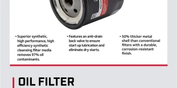 Mercury High Performance Oil Filter 858004K for MerCruiser Sterndrive and Inboard Engines