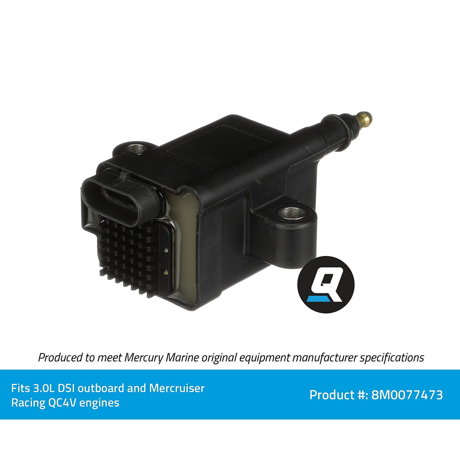 Quicksilver 8M0077473 Ignition Coil for 3.0L DFI OptiMax Outboards - Image 5
