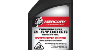 Mercury 858025K01 Premium Plus TC-W3 2-Stroke Marine Engine Oil Synthetic Blend for Outboards – 16 oz (Pint) Bottle