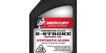 Mercury 858025K01 Premium Plus TC-W3 2-Stroke Marine Engine Oil Synthetic Blend for Outboards – 16 oz (Pint) Bottle