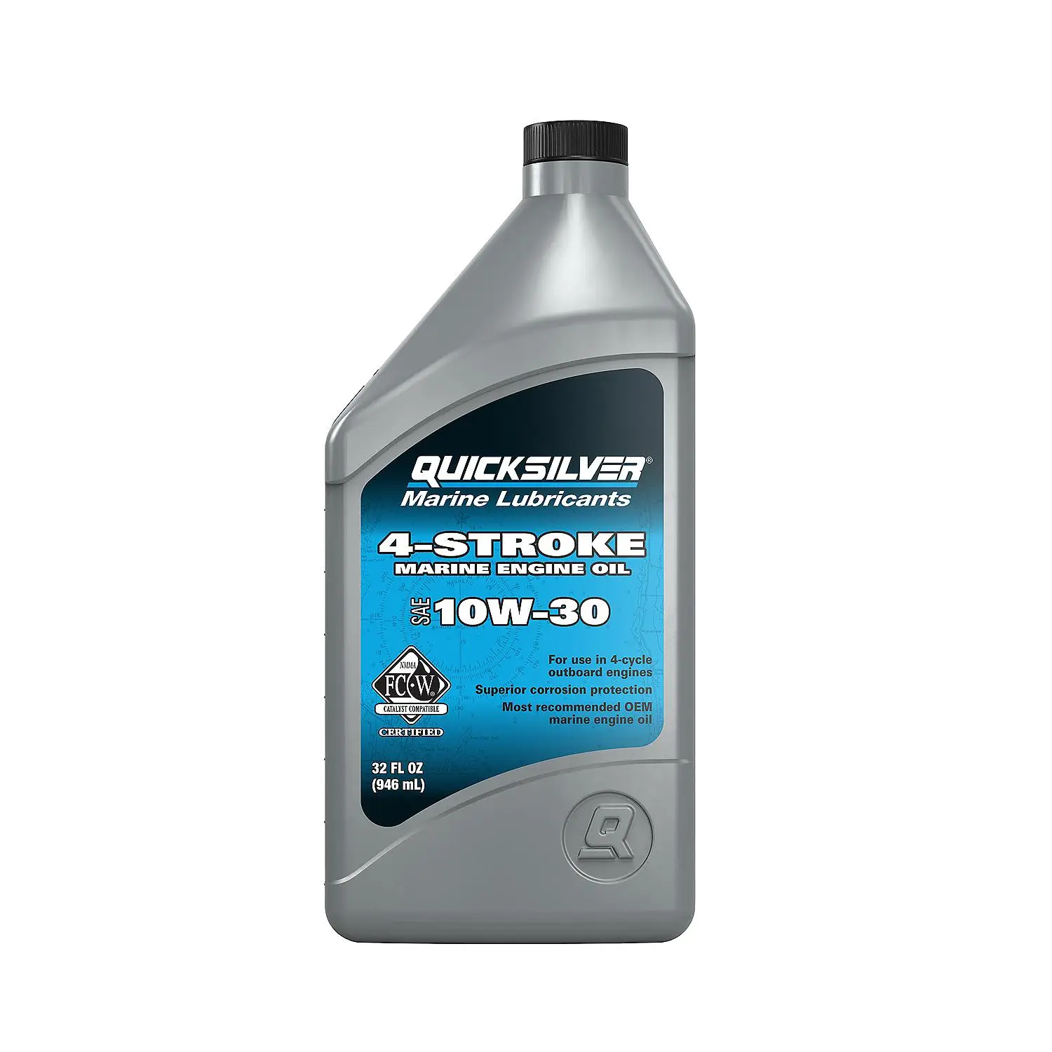 Quicksilver 10W-30 Marine Engine Oil, 1 Qt. - Image 2