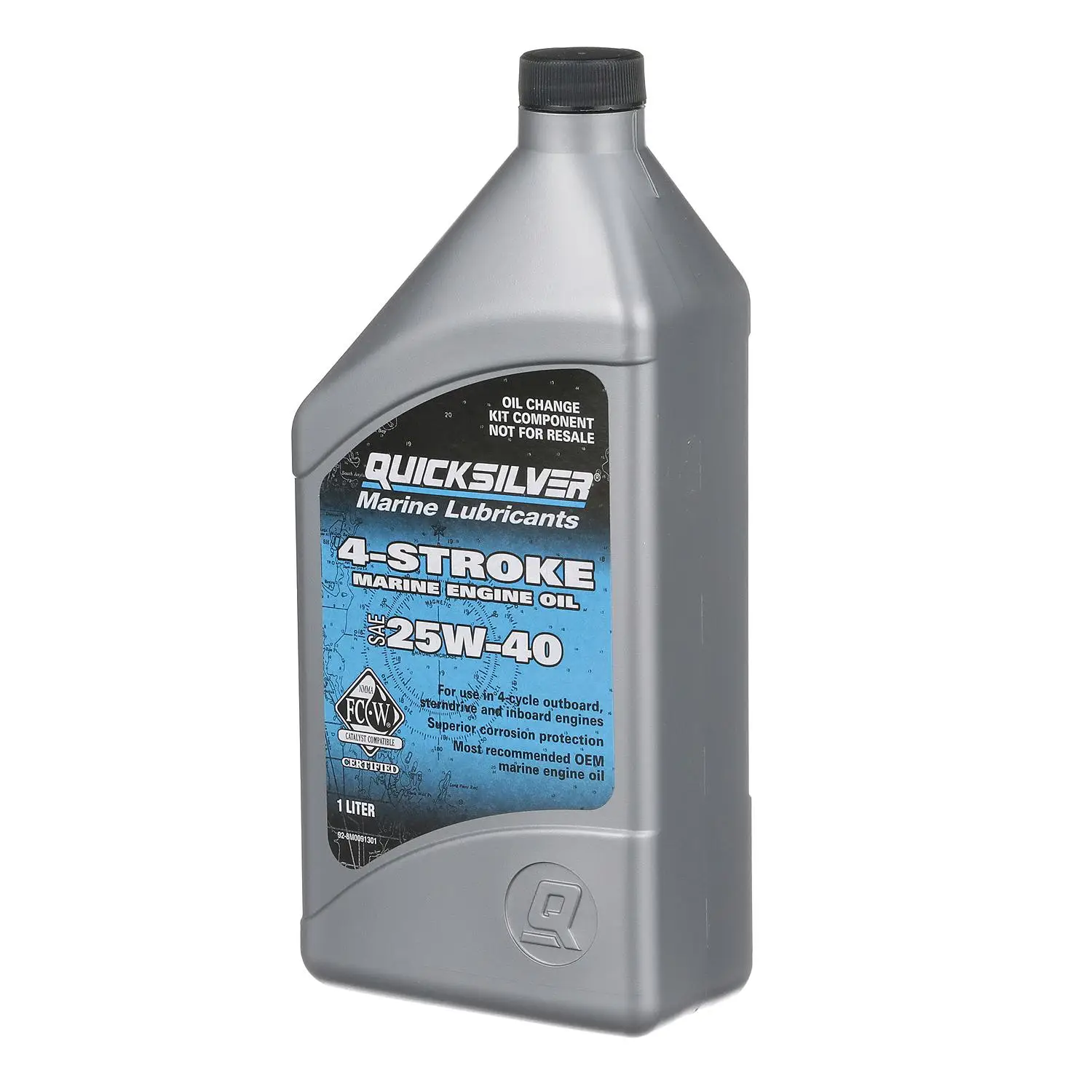 Quicksilver 25W-40 Oil Change Kit for 4-Stroke 25hp and 30hp Mercury EFI Outboards - Image 4