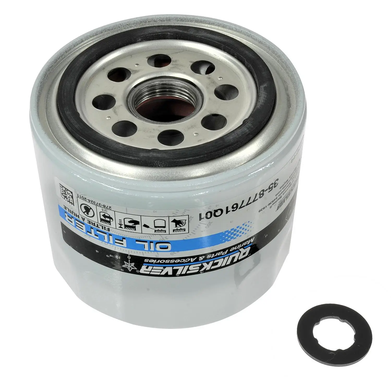 Quicksilver 25W-40 Oil Change Kit for 4-Stroke 75hp, 90hp and 115hp Mercury 1.7L Outboards