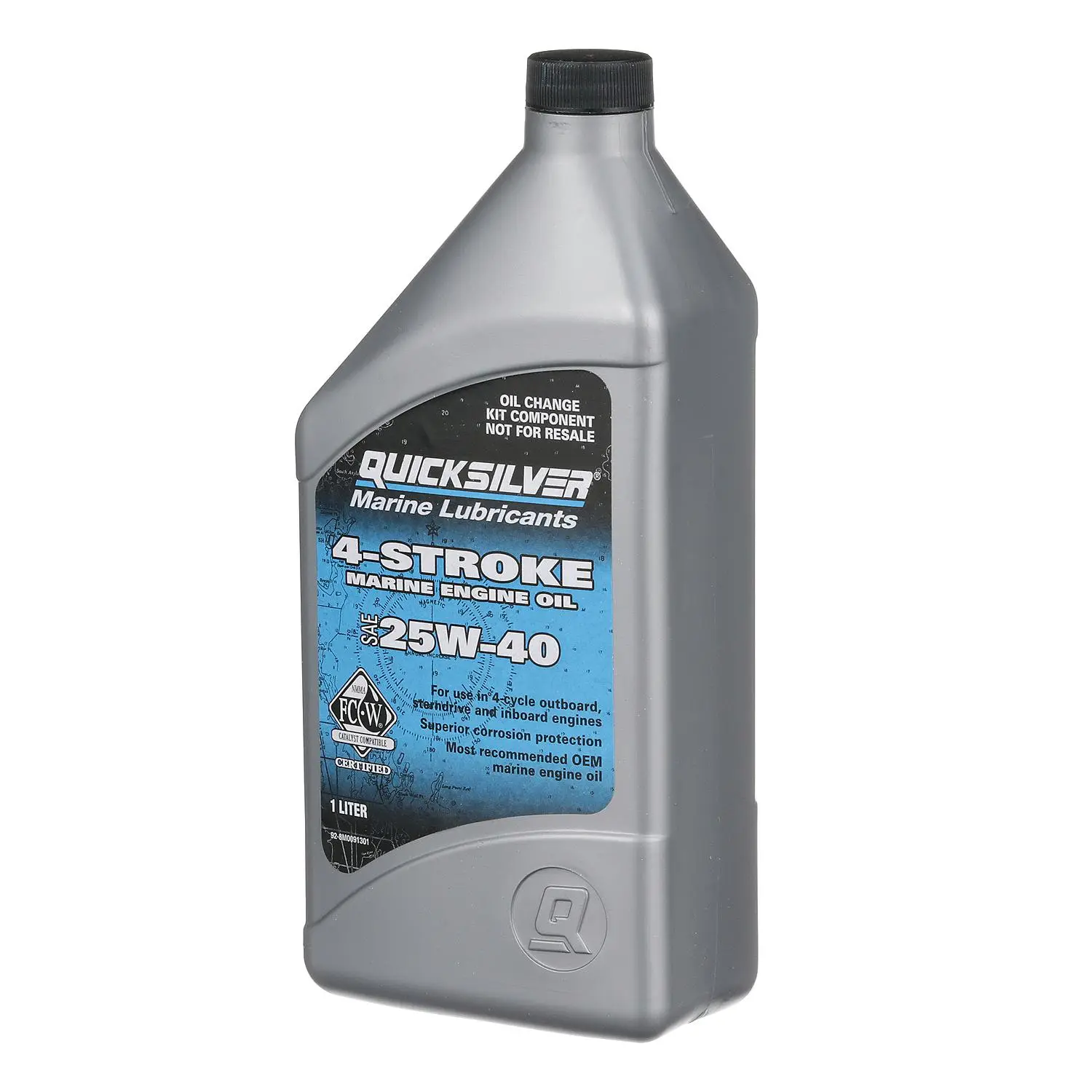 Quicksilver 25W-40 Oil Change Kit for 4-Stroke 75hp, 90hp and 115hp Mercury 1.7L Outboards - Image 5