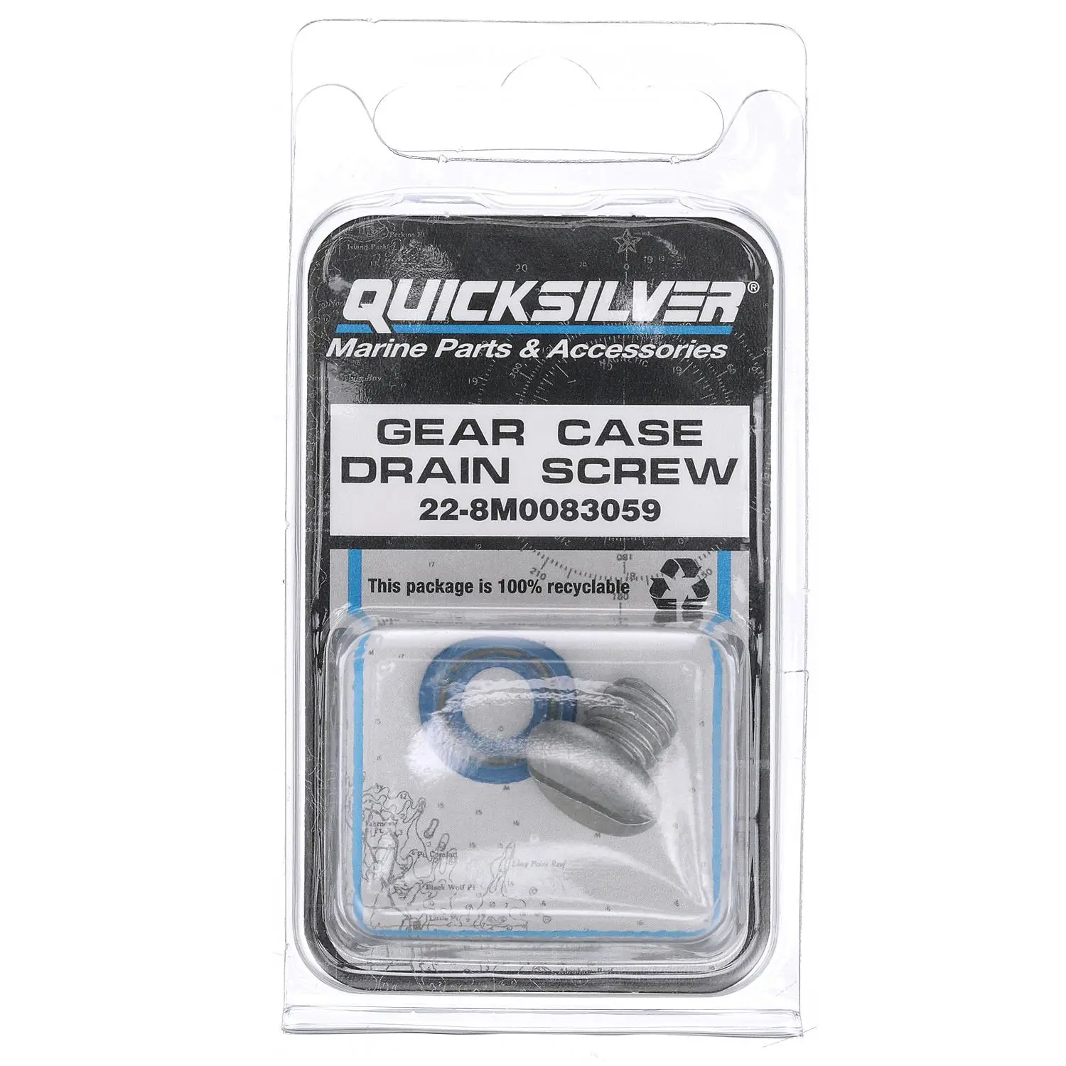 Quicksilver 8M0083059 Lower Unit Gear Lube Drain and Fill Hole Screw and Seal, Non-Magnetic - Image 3