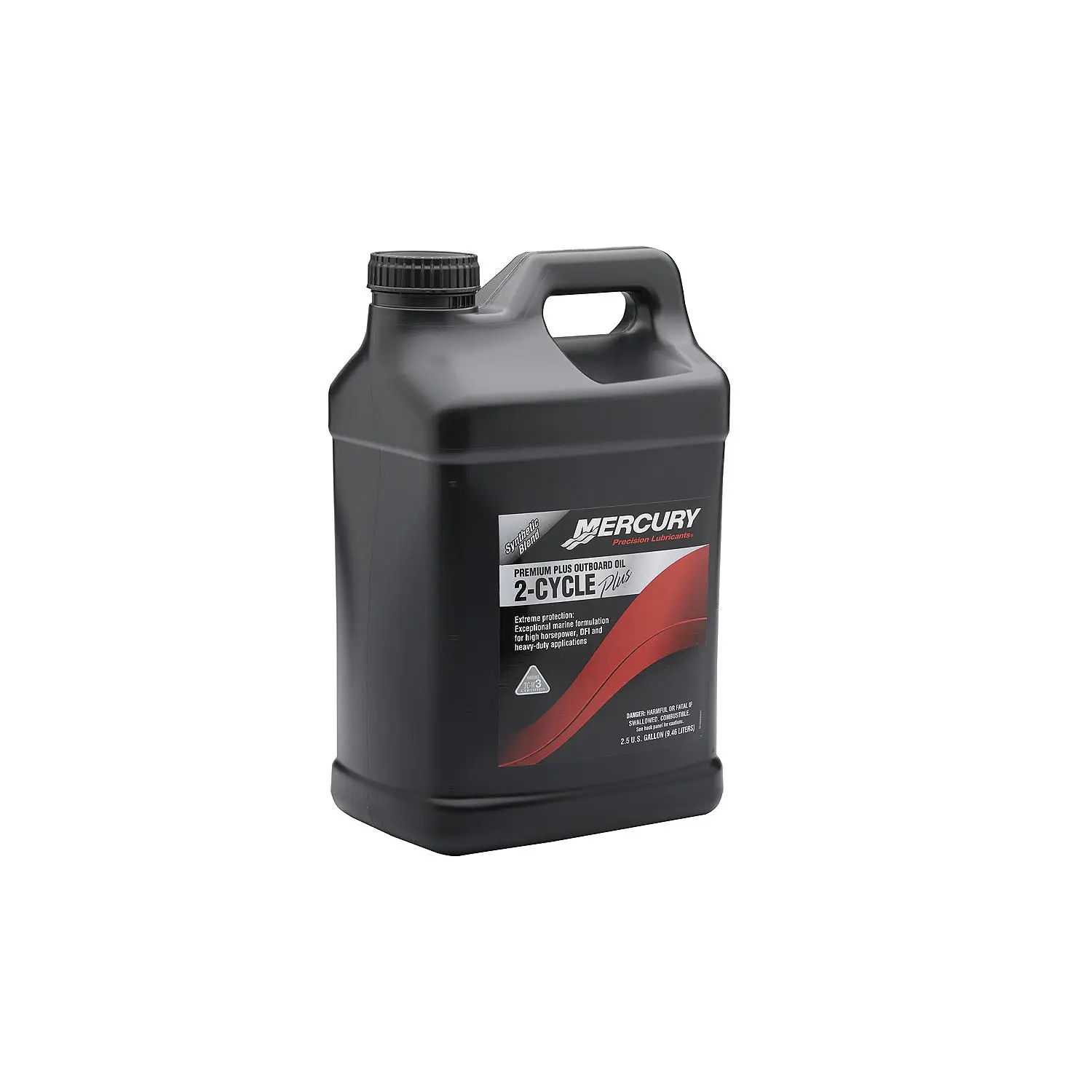Mercury 858028K01 Premium Plus TC-W3 2-Stroke Marine Engine Oil Synthetic Blend for Outboards - 2.5 Gallons - Image 2