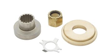 Quicksilver 8M0101604 Flo-Torq SSR Solid Propeller Hub Kit Mercury 40hp CT-350hp 4-Stroke Outboards w/ 1 In. Diameter Prop Shaft