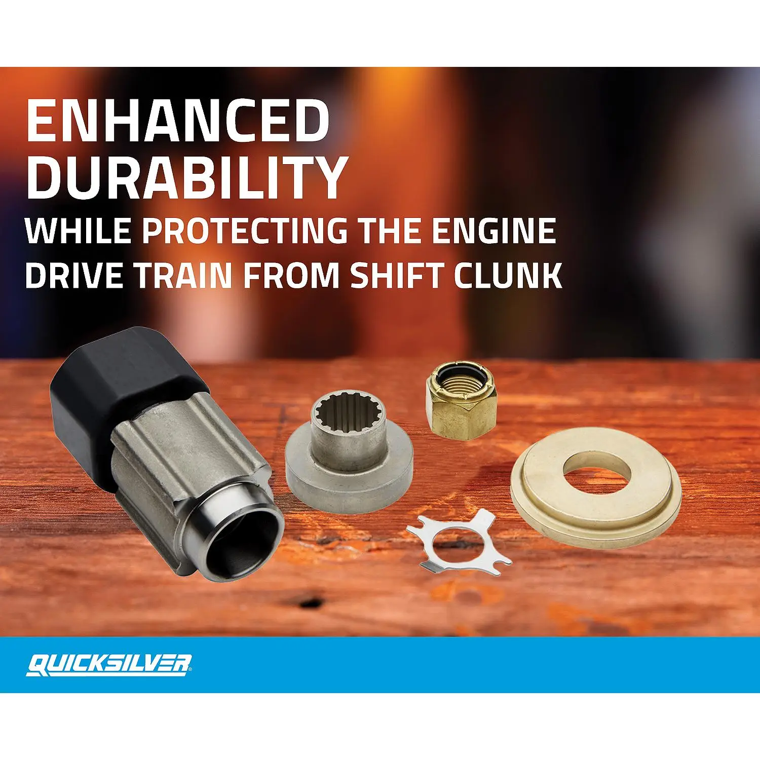 Quicksilver 8M0101604 Flo-Torq SSR Solid Propeller Hub Kit Mercury 40hp CT-350hp 4-Stroke Outboards w/ 1 In. Diameter Prop Shaft - Image 7