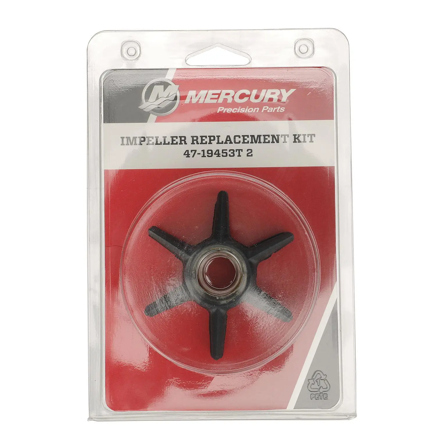 Mercury Water Pump Impeller Repair Kit 19453T2 for Mercury 50-60hp TwoStroke Outboards with Standard Gearcase - Image 3
