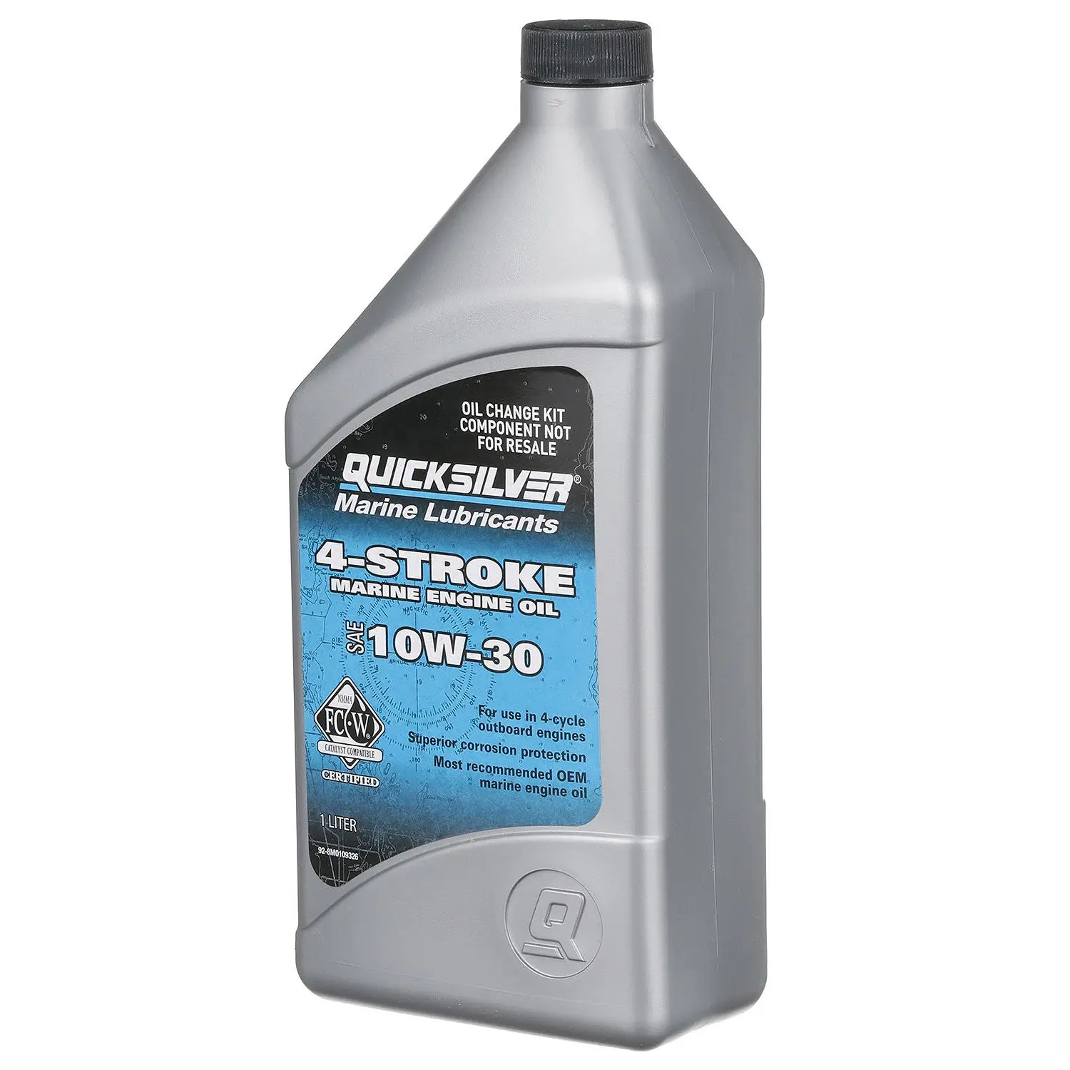 Quicksilver 10W-30 Oil Change Kit for 4-Stroke 75hp, 90hp and 115hp Mercury 2.1L Outboards