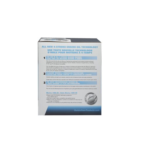 Quicksilver 10W-30 Oil Change Kit for 4-Stroke 150hp Mercury and Mariner Outboards