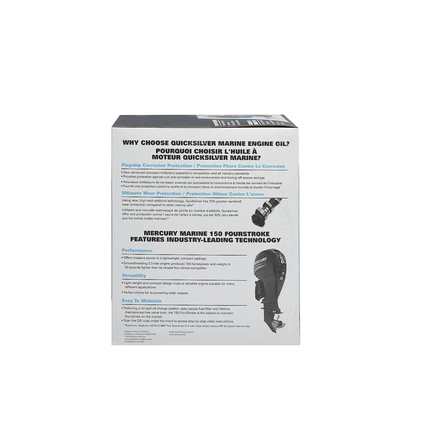 Quicksilver 10W-30 Oil Change Kit for 4-Stroke 150hp Mercury and Mariner Outboards - Image 4