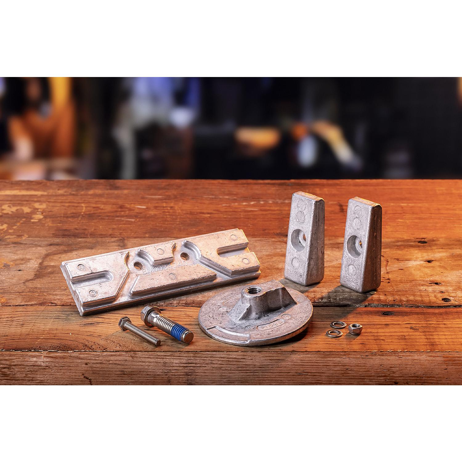 Quicksilver 8M0107548 Aluminum Anode Kit for Select Mercury 75-150hp Outboards