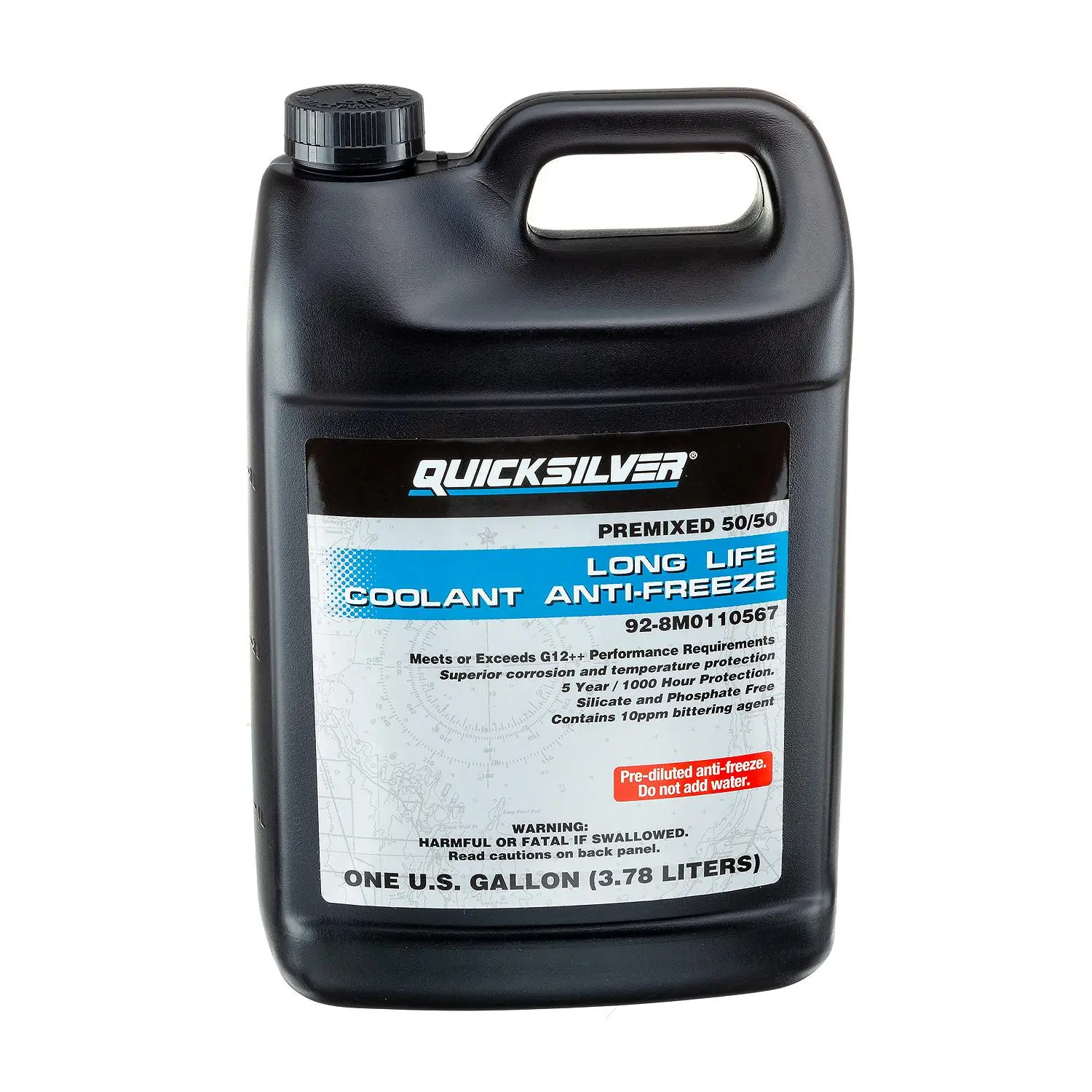 Quicksilver 8M0110567 Long Life Coolant/Antifreeze, Pre-Diluted 50/50, 1 Gallon - Image 2