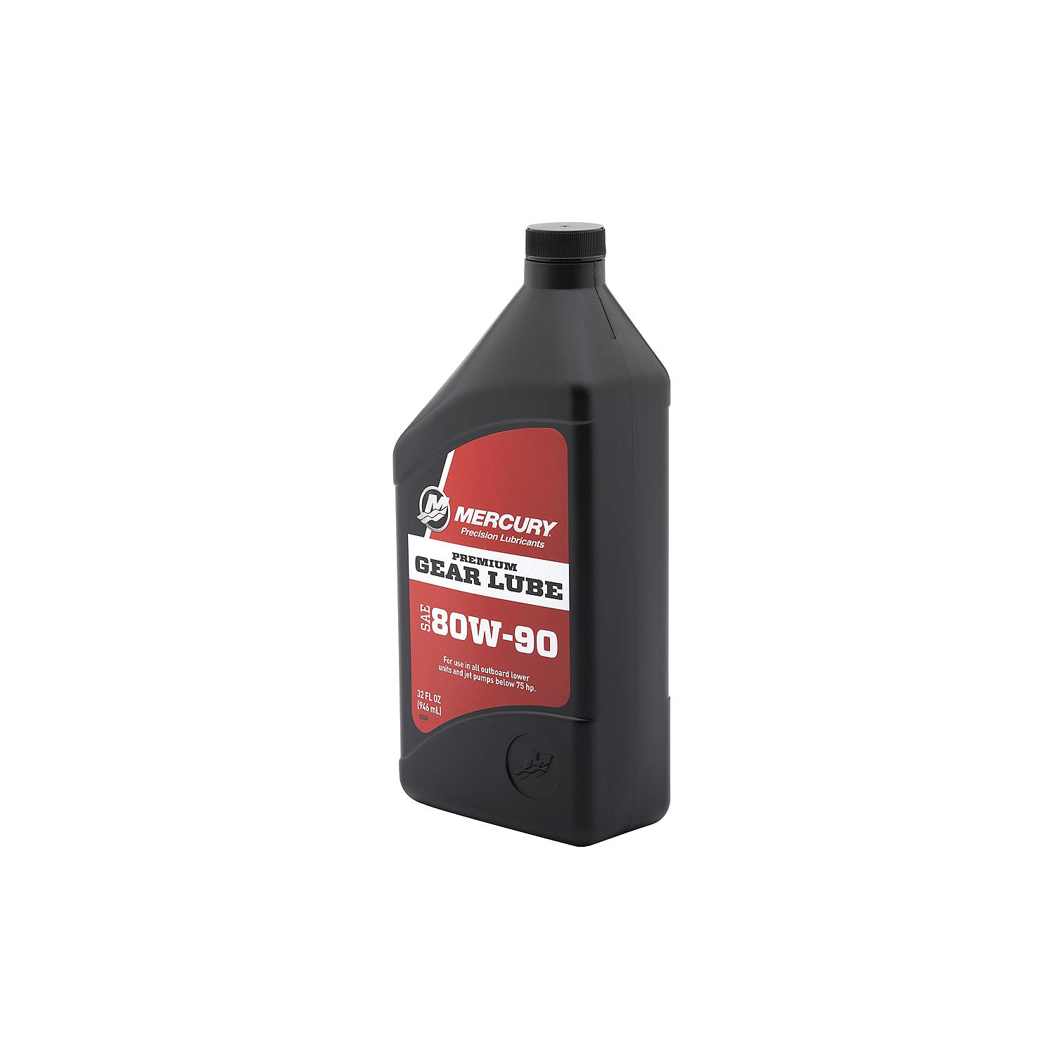 Mercury 858058K01 SAE 80W-90 Premium Gear Lube – 1 Quart Bottle