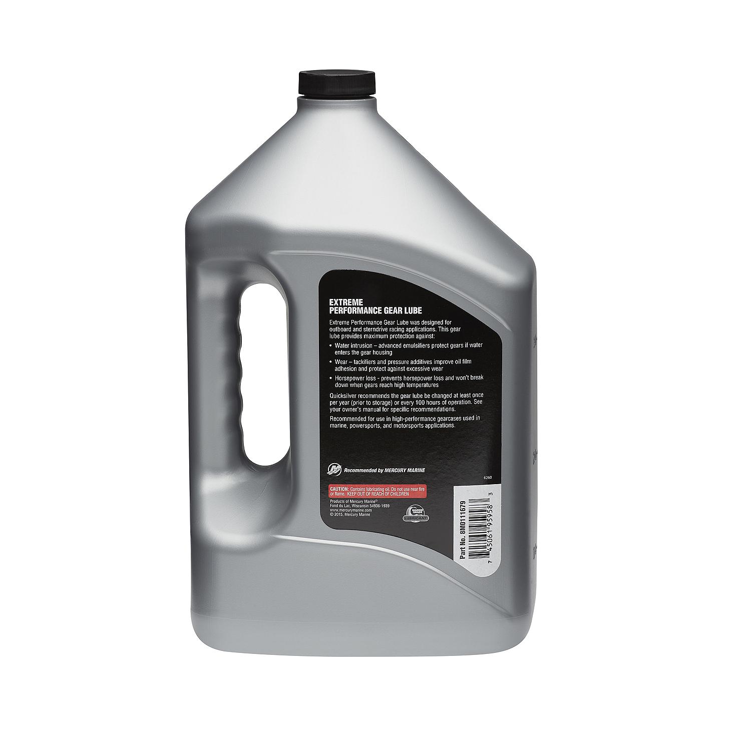 Quicksilver 85W-90 Extreme Performance Gear Lube For Outboard and Sterndrive Engines, 1 Gallon - Image 3