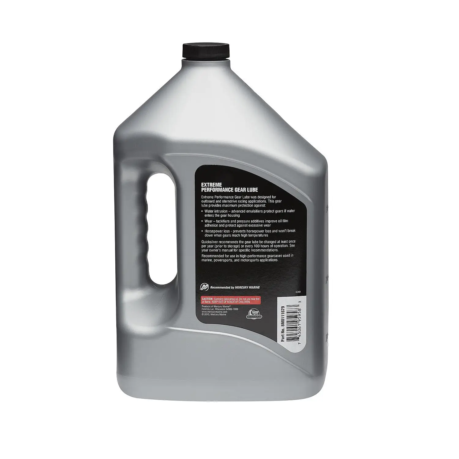 Quicksilver 85W-90 Extreme Performance Gear Lube For Outboard and Sterndrive Engines, 1 Gallon - Image 3