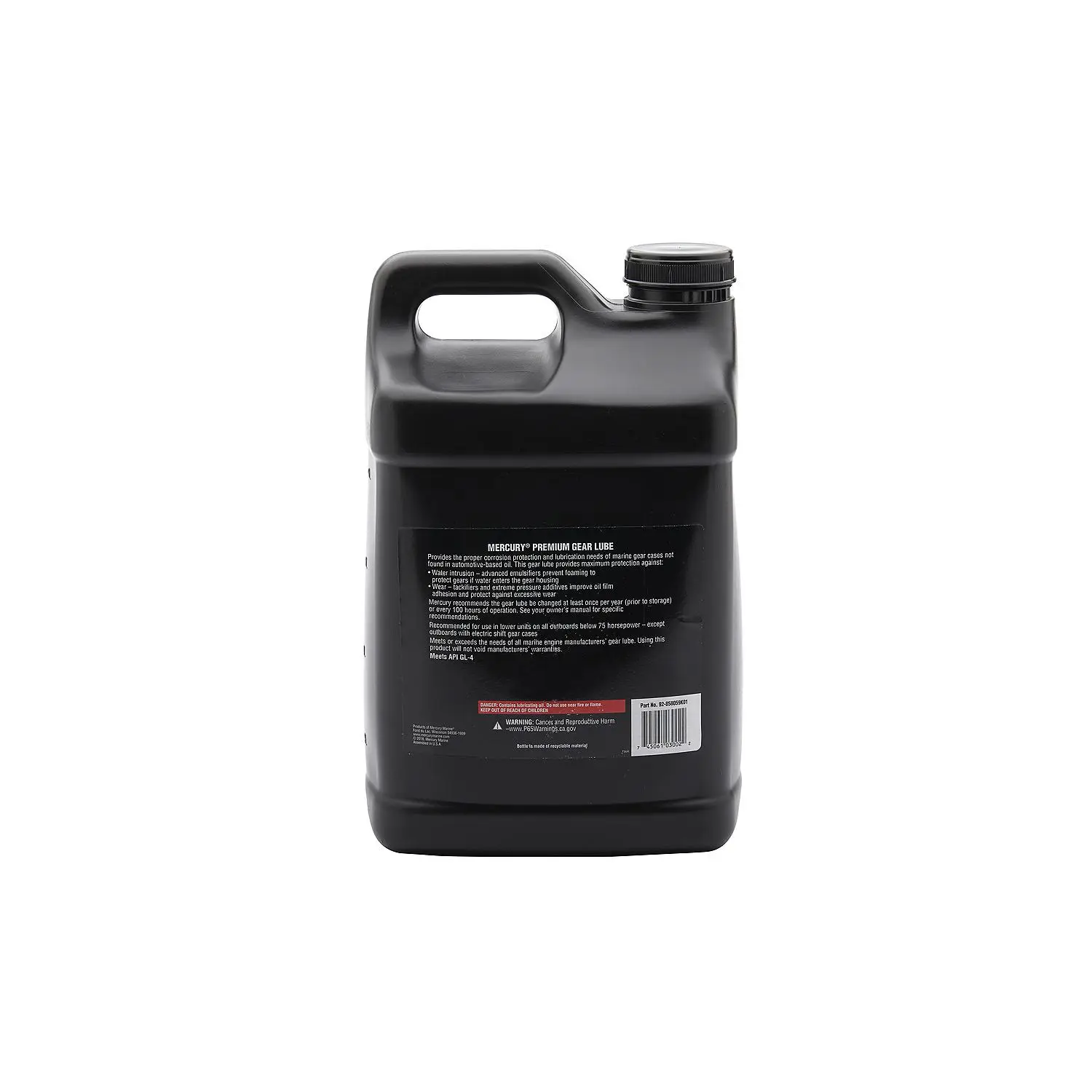 Mercury 858059K01 SAE 80W-90 Premium Gear Lube - 2.5 Gallons - Image 2