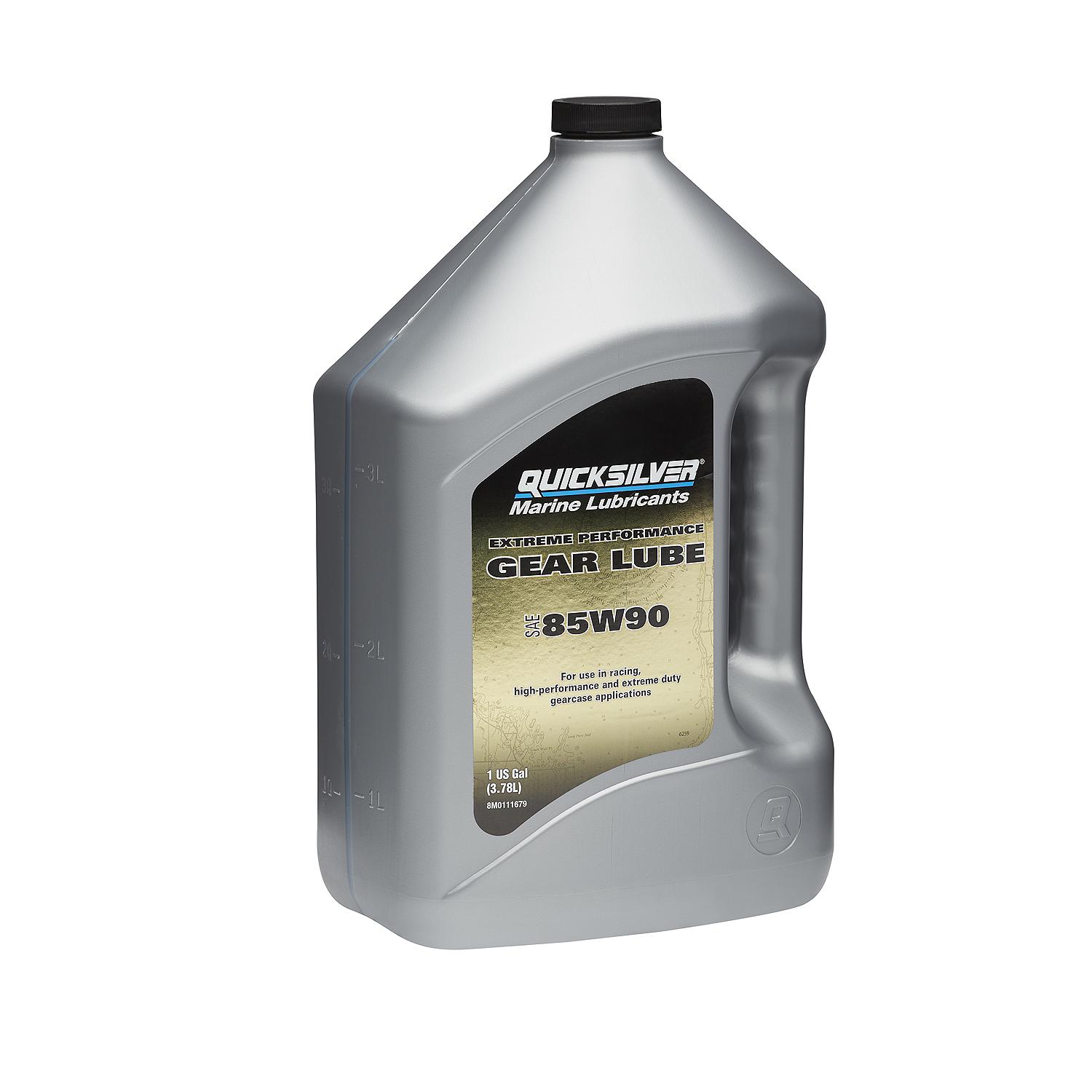 Quicksilver 85W-90 Extreme Performance Gear Lube For Outboard and Sterndrive Engines, 1 Gallon - Image 6