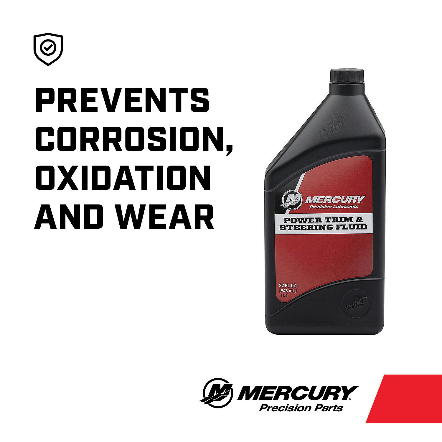 Mercury 858075K01 Power Trim and Steering Fluid - 1 Quart Bottle - Image 2