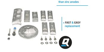 Quicksilver 8M0126670 Anode Kit for Mercury 200-300hp L6 Verado Outboards