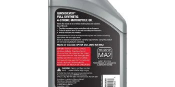 Quicksilver 10W-30 Full Synthetic Motorcycle Oil, 1 Qt.