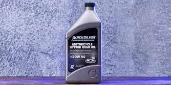 Quicksilver 8M0128380 80W-90 Motorcycle Hypoid Gear Oil, 1 Qt.
