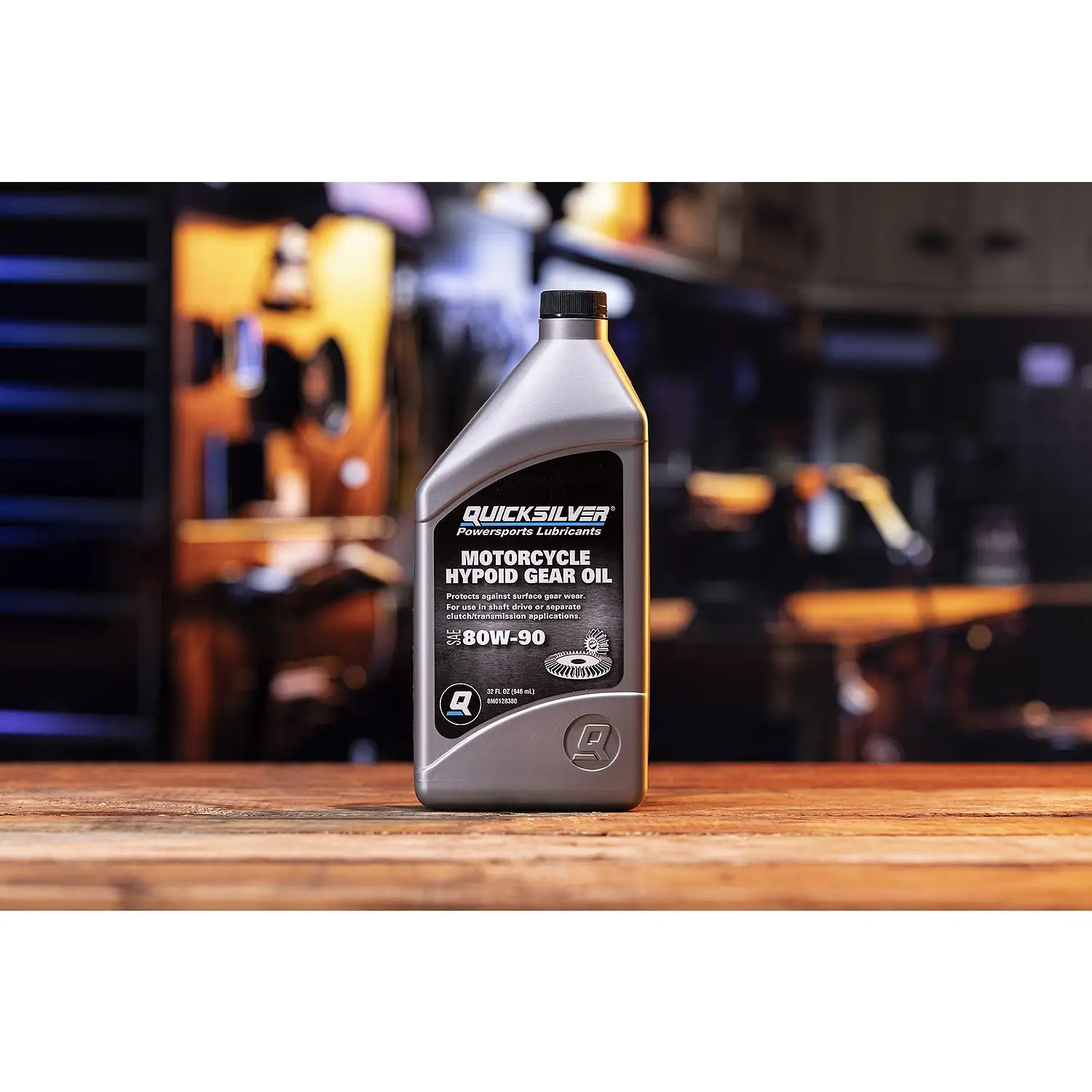 Quicksilver 8M0128380 80W-90 Motorcycle Hypoid Gear Oil, 1 Qt. - Image 3