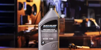 Quicksilver 8M0128385 85W-140 Motorcycle Transmission Oil, 1 Qt.