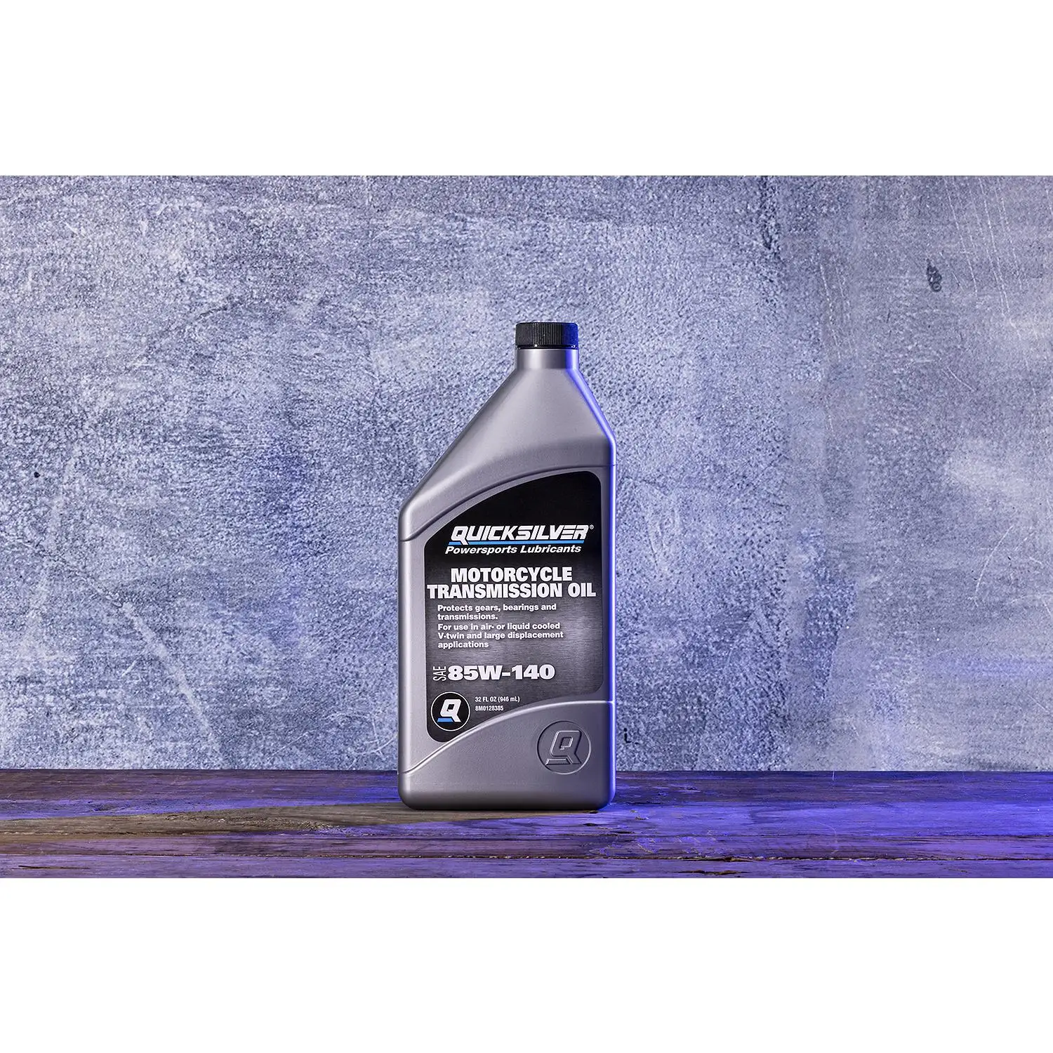 Quicksilver 8M0128385 85W-140 Motorcycle Transmission Oil, 1 Qt. - Image 2