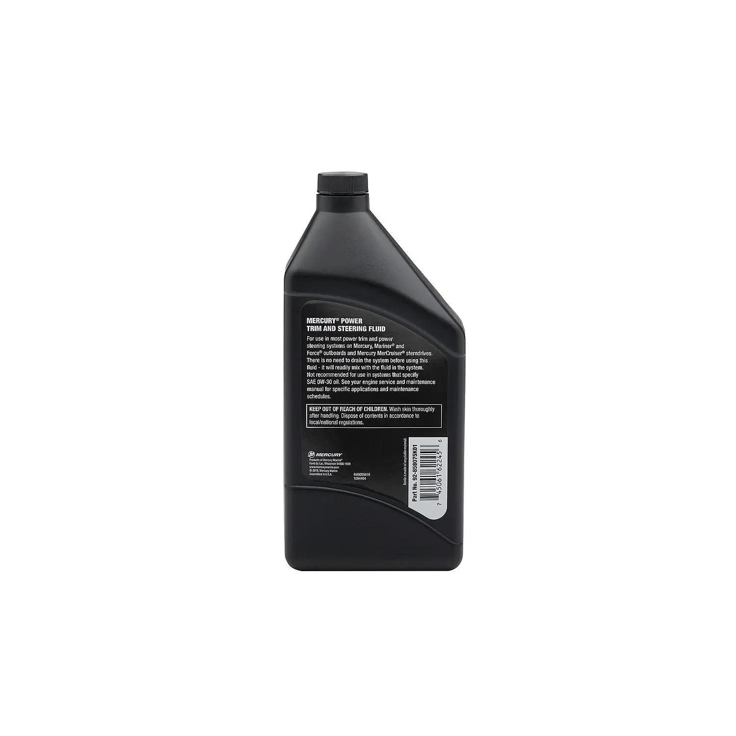 Mercury 858075K01 Power Trim and Steering Fluid - 1 Quart Bottle - Image 4